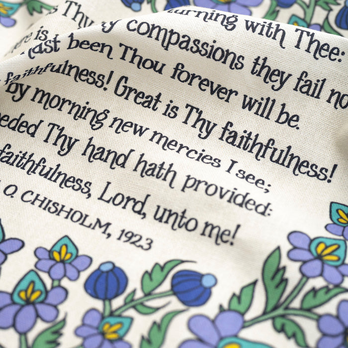 Great is Thy Faithfulness - Full Color - Blue Blossom
