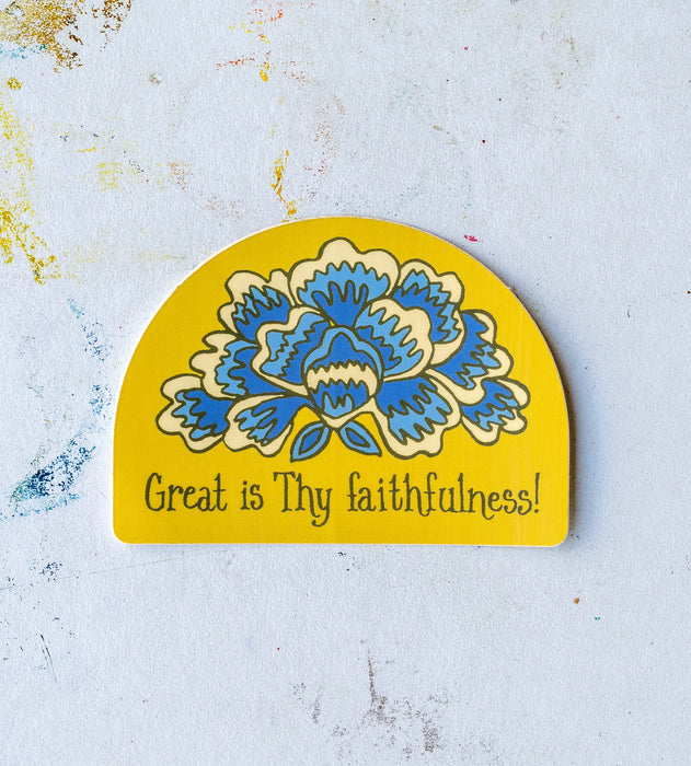 Great Is Thy Faithfulness Hymn Sticker