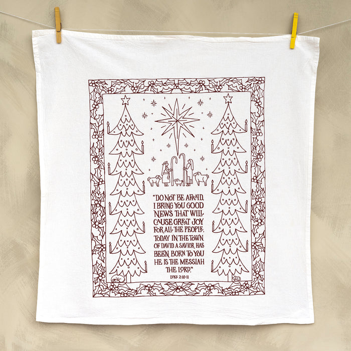 Seconds - Great Joy for All People - Tea Towel