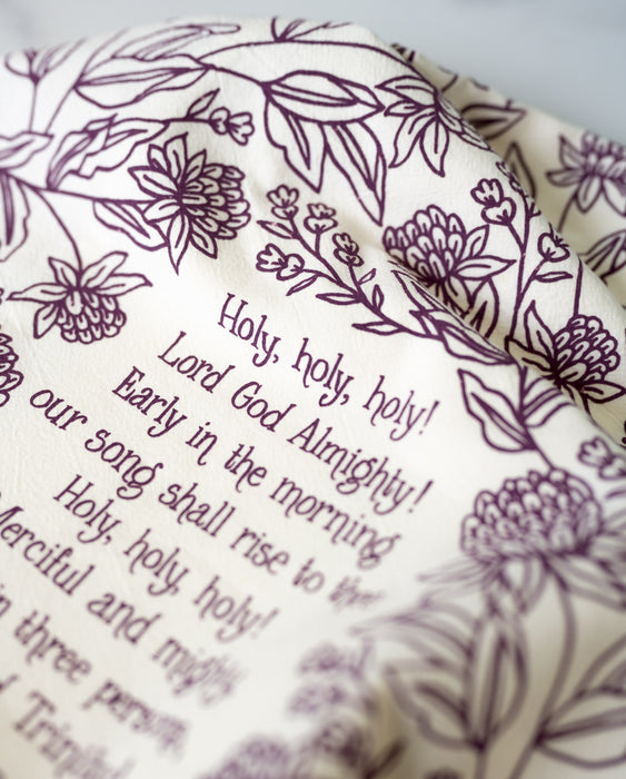 Holy, Holy, Holy! Hymn Tea Towel — 24" x 20"