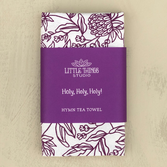 Holy, Holy, Holy! Hymn Tea Towel — 24" x 20"