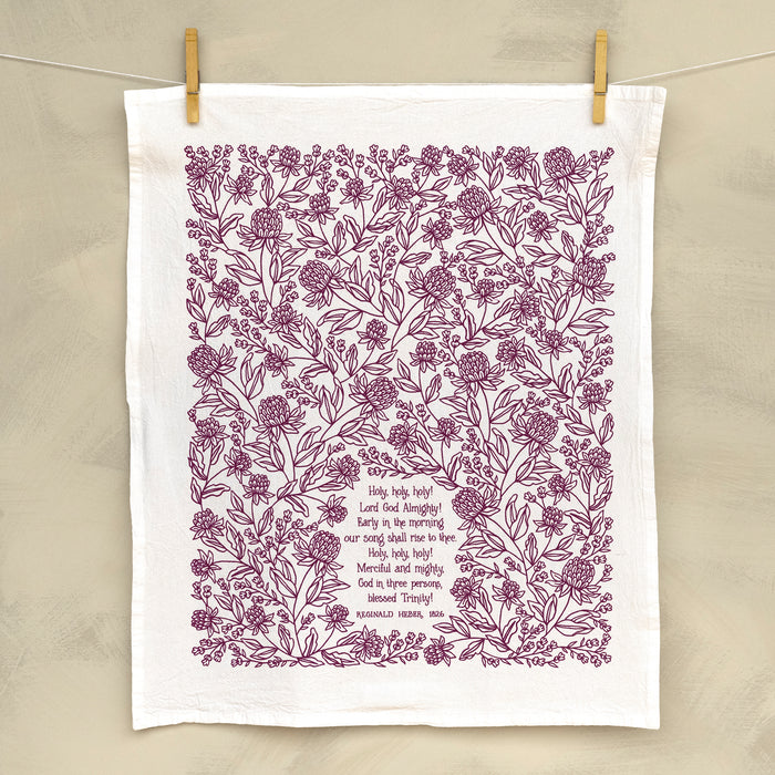 Holy, Holy, Holy! Hymn Tea Towel — 24" x 20"