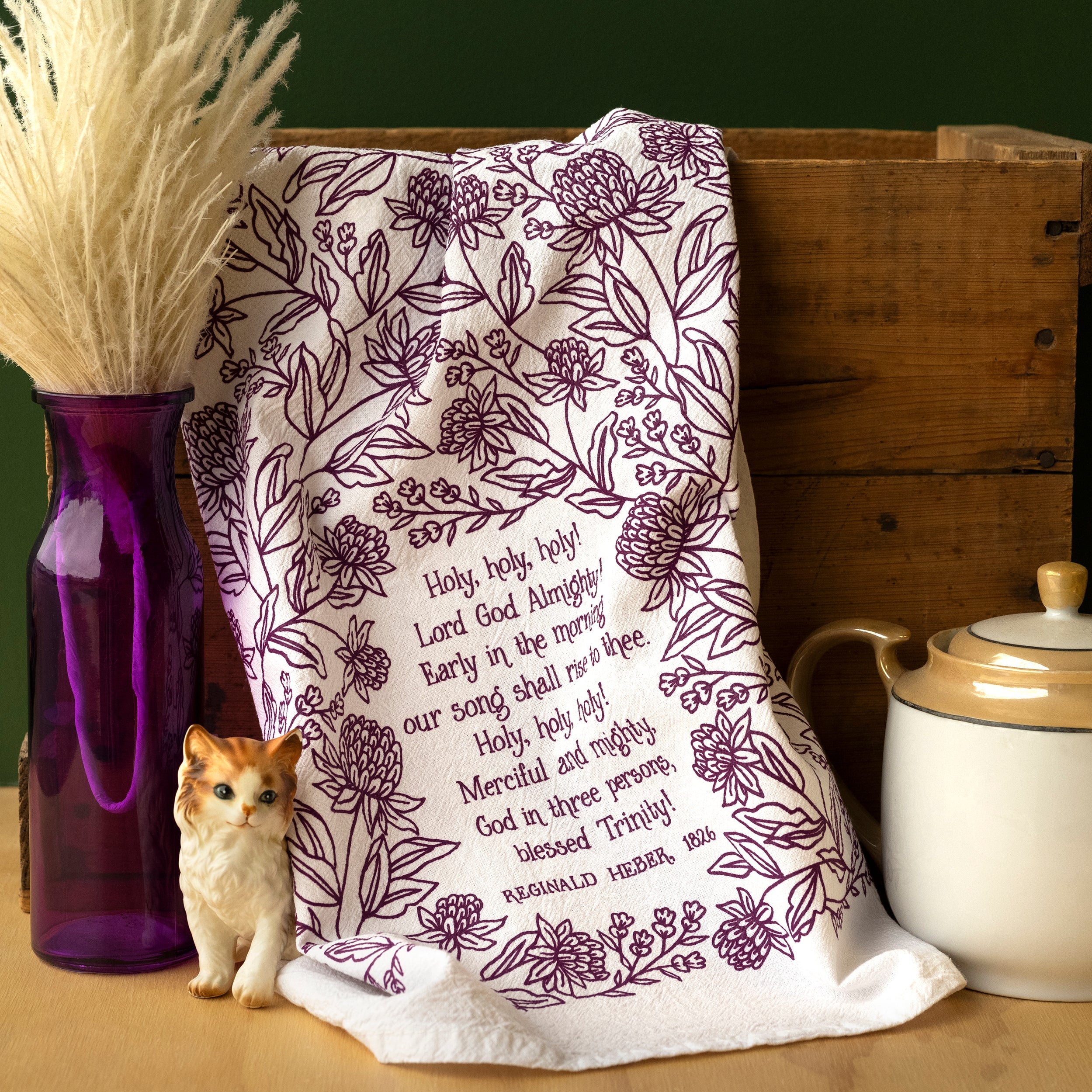Holy, Holy, Holy! Hymn Tea Towel — Little Things Studio Store