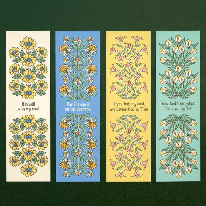 4 Hymn Bookmarks - Set 5