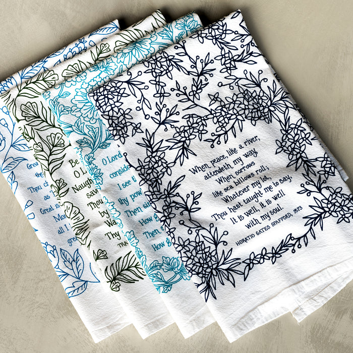 4 Hymn Tea Towels - Set 1