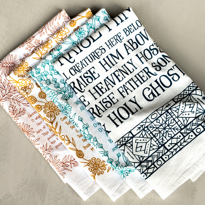 4 Hymn Tea Towels - Set 3
