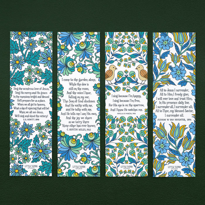4 Hymn Bookmarks - Set 3