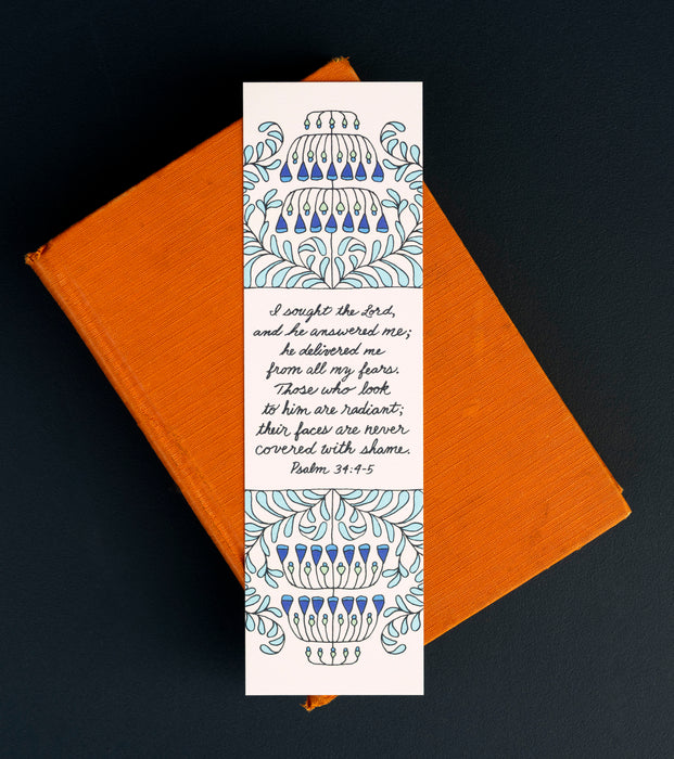 I Sought the Lord Psalms Bookmark — Psalm 34