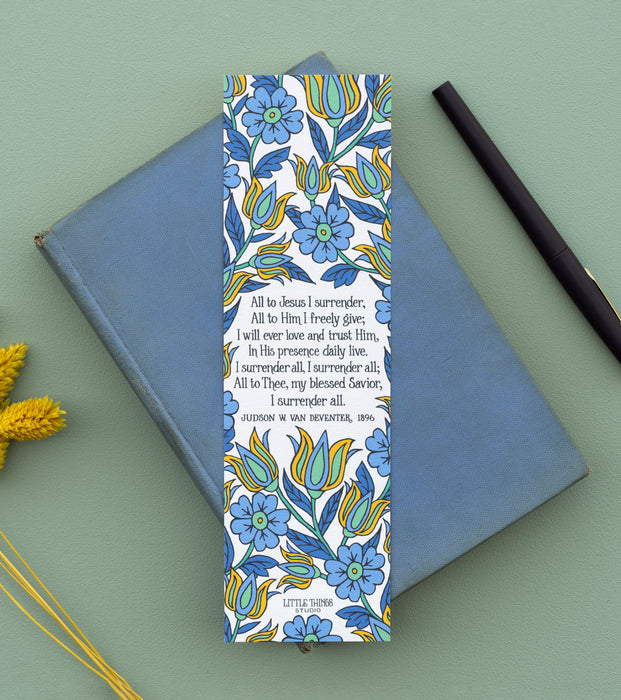 I Surrender All Hymn Bookmark