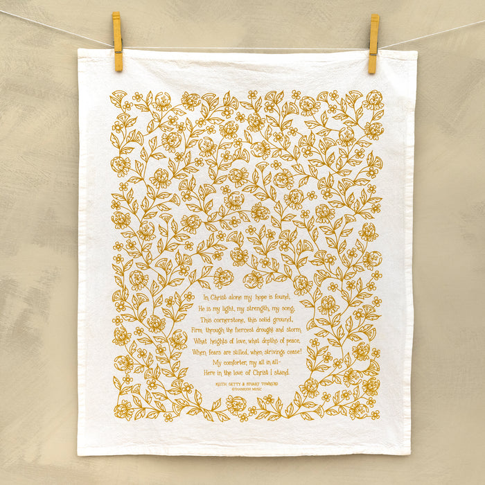 In Christ Alone Hymn Tea Towel