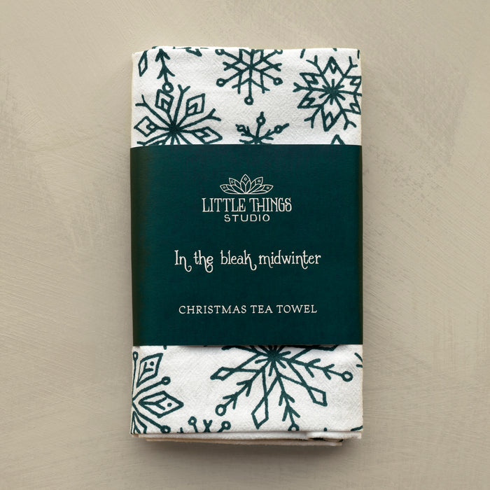 In the Bleak Midwinter Christmas Tea Towel