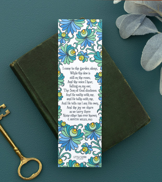 In the Garden Gospel Song Bookmark