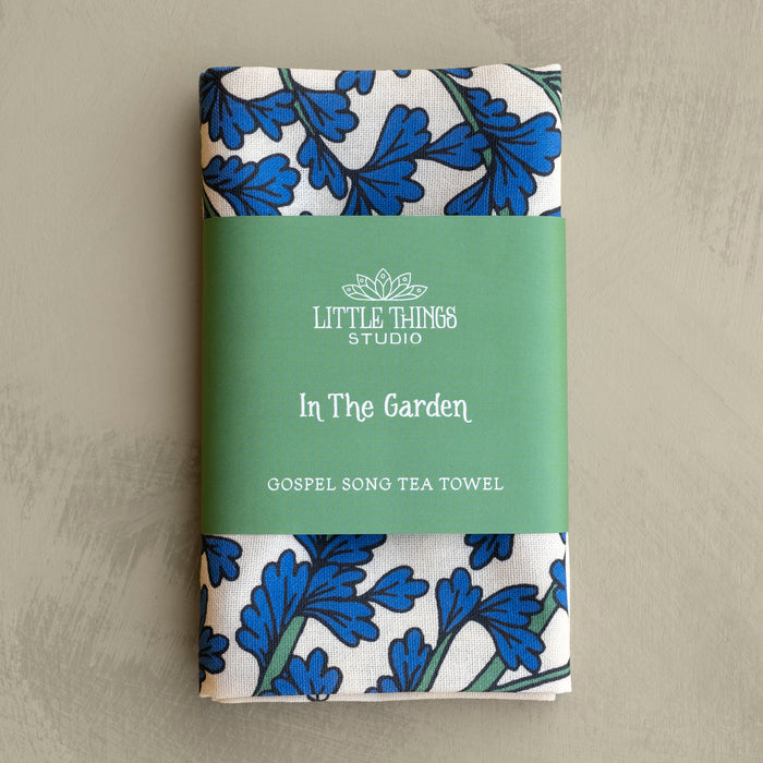 In The Garden Hymn Tea Towel - Full Color