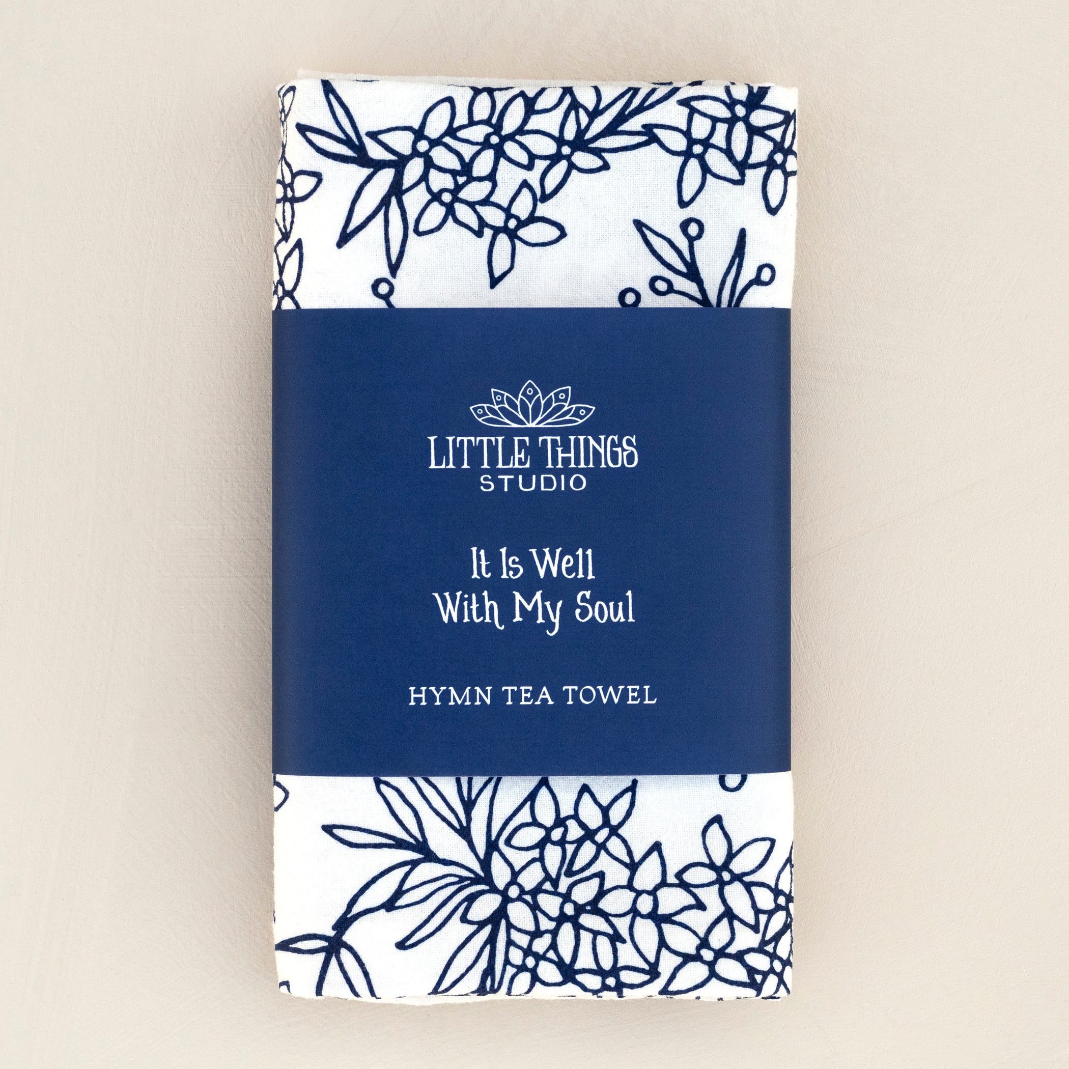 It Is Well With My Soul Hymn Tea Towel — Little Things Studio Store
