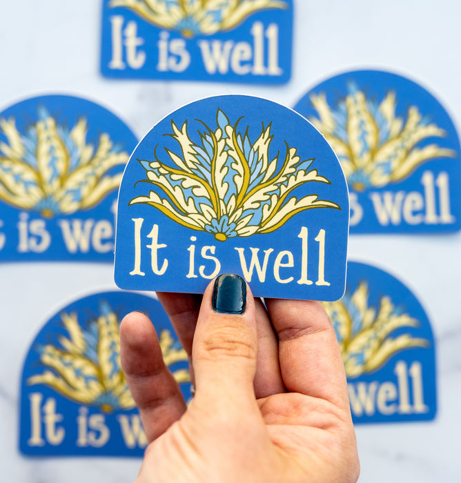 It Is Well Hymn Sticker