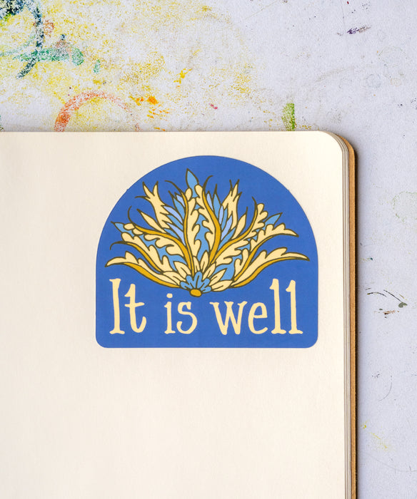 It Is Well Hymn Sticker