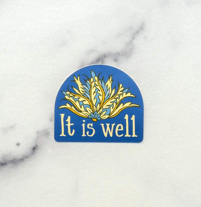 It Is Well Hymn Sticker