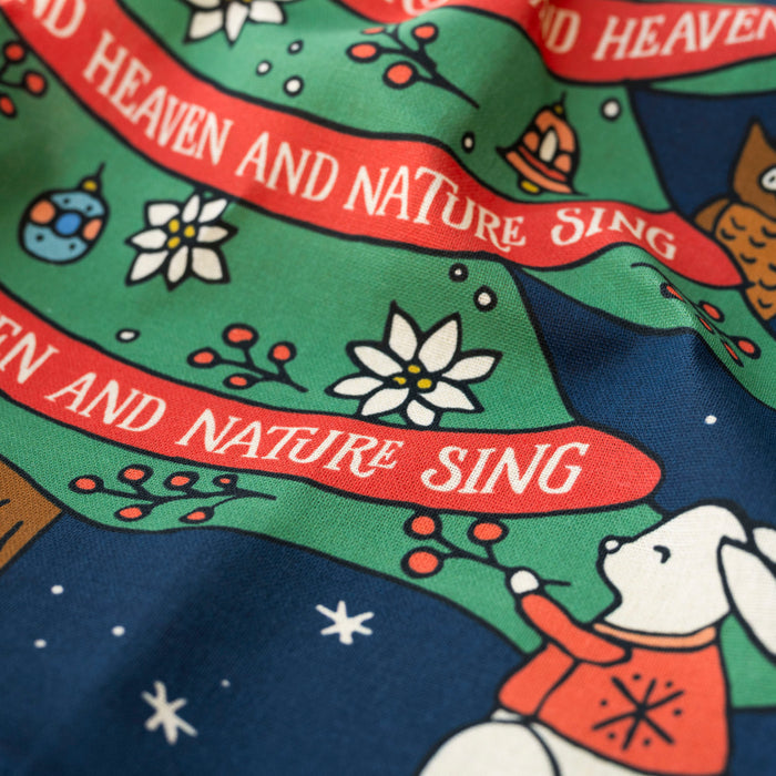 Joy To The World Christmas Tea Towel - Full Color