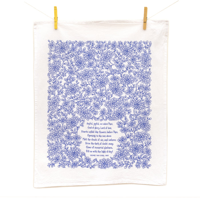 Joyful, Joyful We Adore Thee Hymn Tea Towel — 24" x 20"