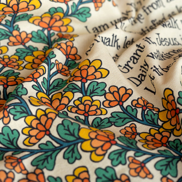 Just A Closer Walk Hymn Tea Towel - Full Color
