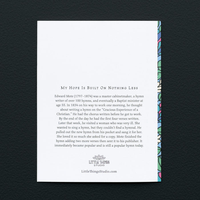 My Hope Is Built Hymn Greeting Card