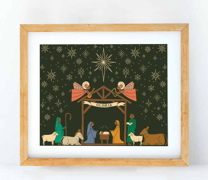 Nativity Christmas Art Print
