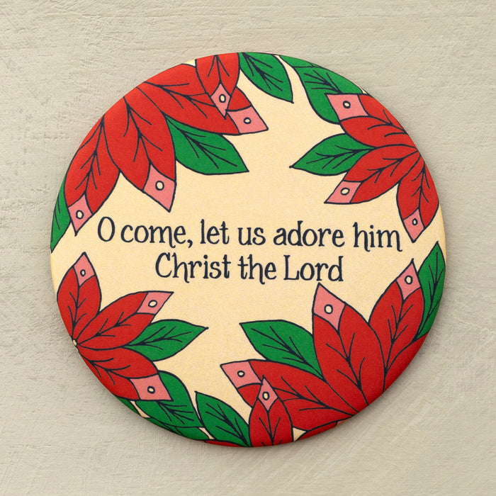 O Come Let Us Adore Him Christmas Magnet