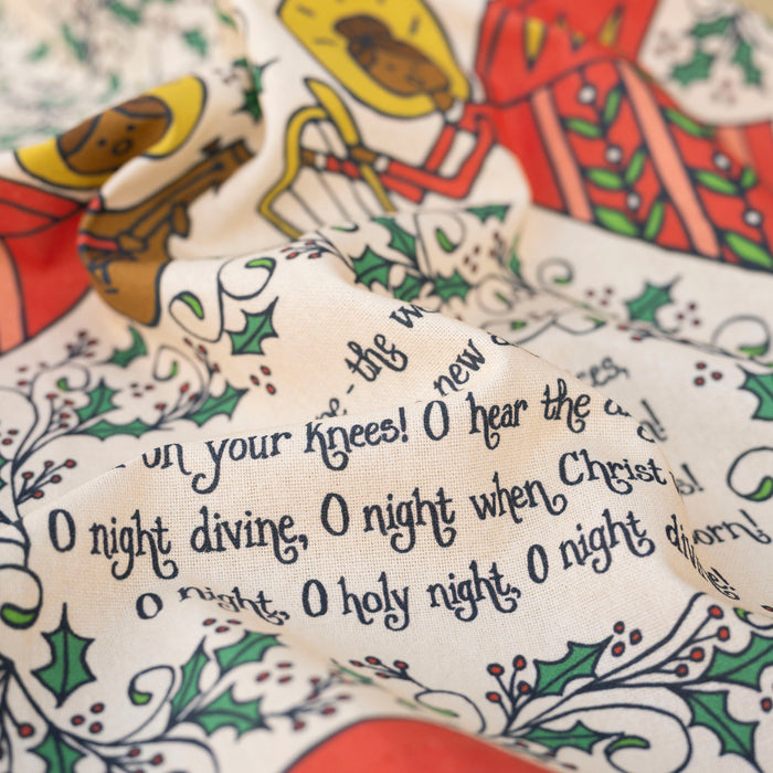 O Holy Night Christmas Tea Towel - Full Color