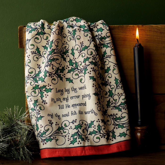 O Holy Night Christmas Tea Towel - Full Color