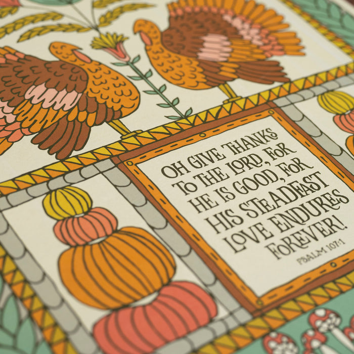 Oh Give Thanks Art Print 11x14