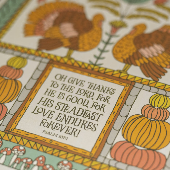 Oh Give Thanks Art Print