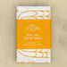 The Power, Love & Self-Control Scripture tea towel is printed in sunflower yellow and features 2 Timothy 1:7; shown folded and wrapped with a belly band for gift giving