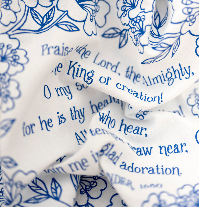 Praise to the Lord Hymn Tea Towel — 24"x20"