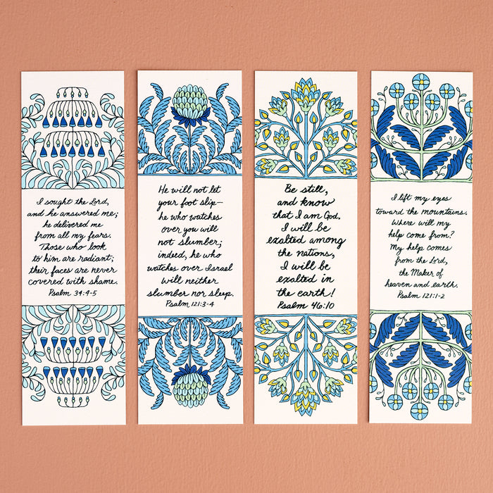 4 Psalm Bookmarks - Set 1