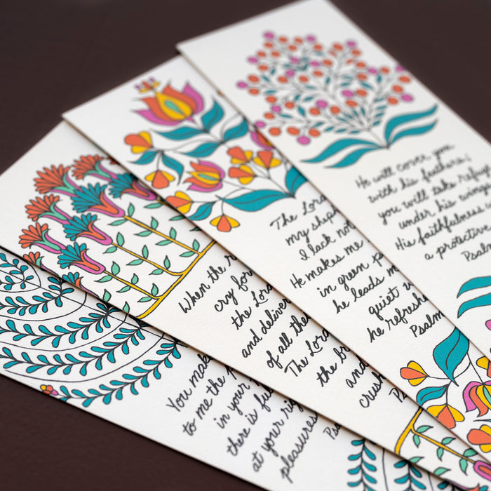 4 Psalm Bookmarks - Set 2