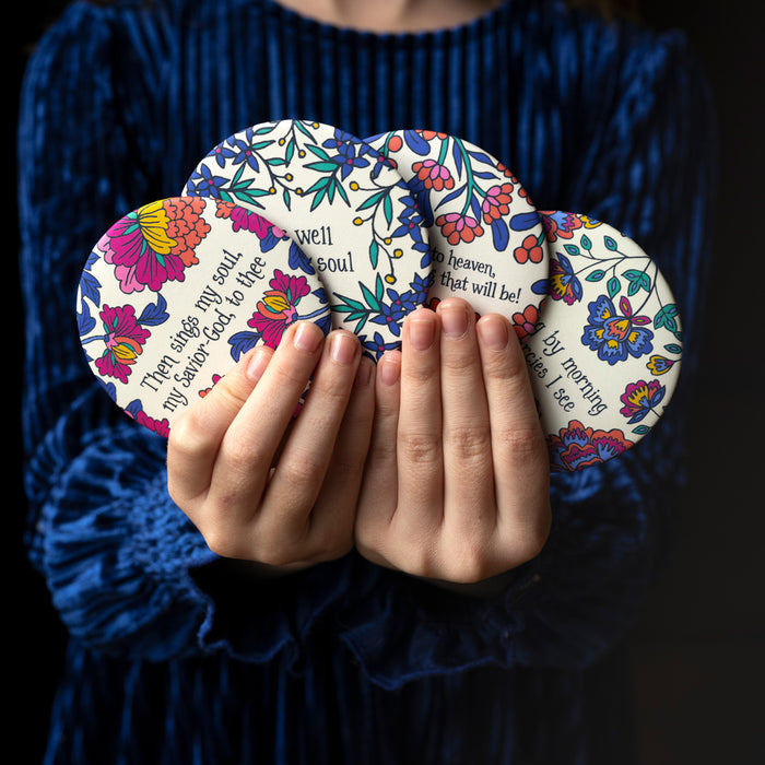 4 Round Hymn Magnets - Set 1