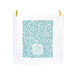 The Take My Life and Let It Be hymn tea towel featuring the beloved hymn is printed in jade green, shown hanging with clothes pins.