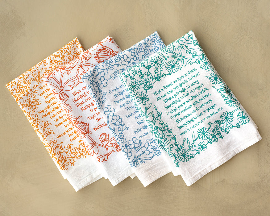 4 Hymn Tea Towels - Set 1