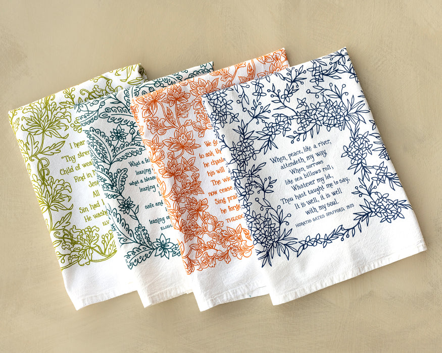 4 Hymn Tea Towels - Set 2