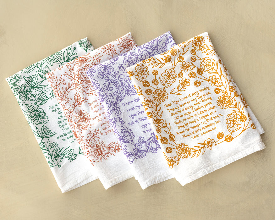 4 Hymn Tea Towels - Set 5