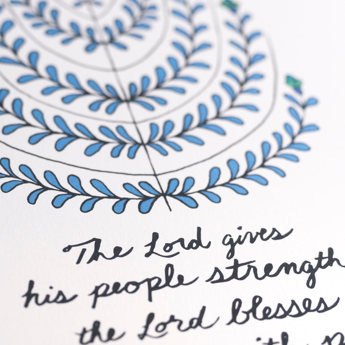 The Lord Gives Strength Art Print