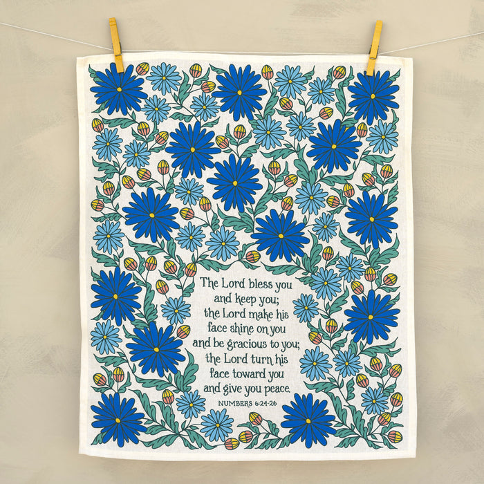 The Blessing Scripture Tea Towel - Full Color - Mother's Blessing