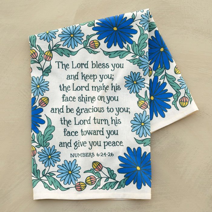 The Blessing Scripture Tea Towel - Full Color - Mother's Blessing