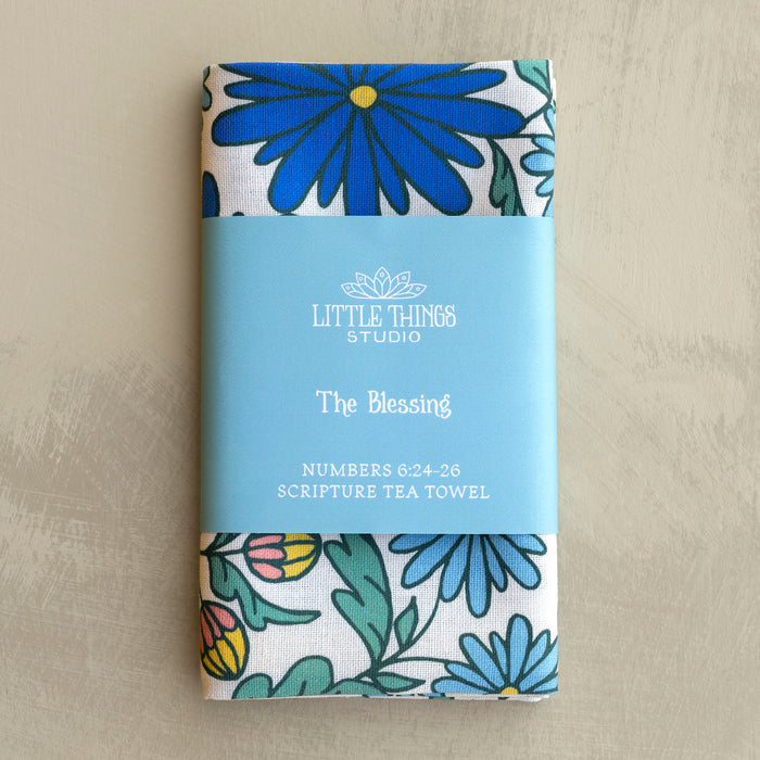 The Blessing Scripture Tea Towel - Full Color - Mother's Blessing