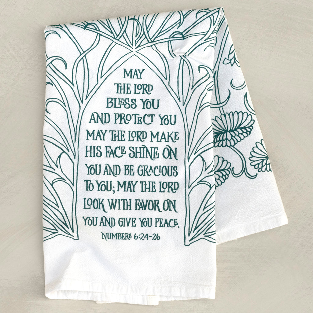 The Lord Bless You Tea Towel
