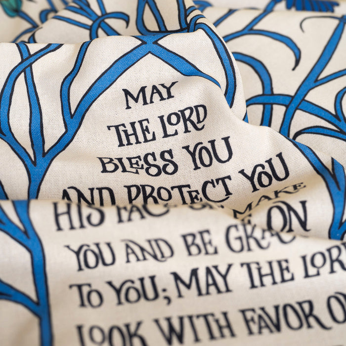 The Blessing Scripture Tea Towel ESV  – full color