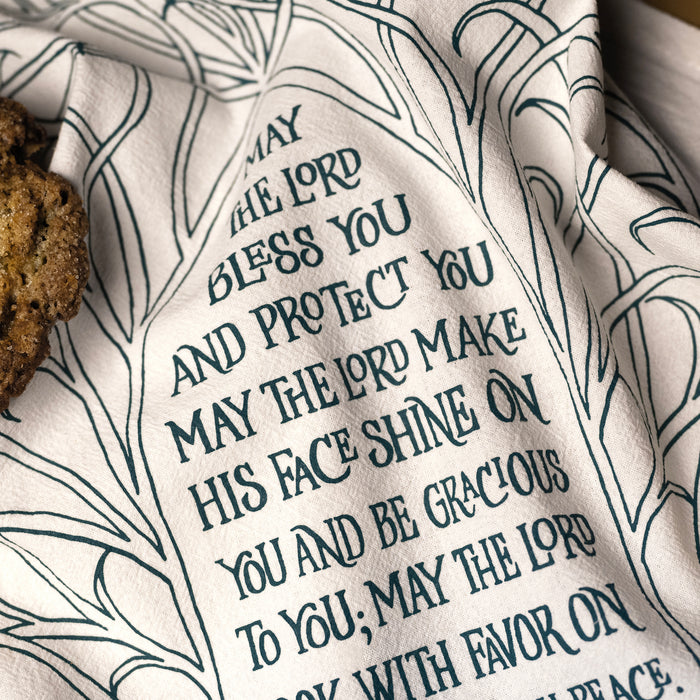 The Blessing Scripture Tea Towel — 24"x20"