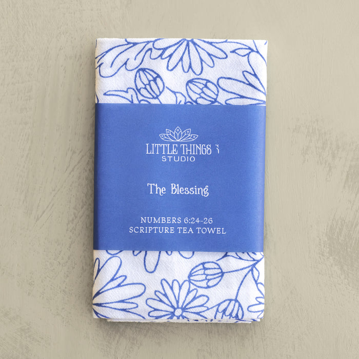 The Blessing Scripture Tea Towel — Numbers 6 NIV