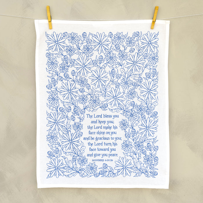 The Blessing Scripture Tea Towel — Numbers 6 NIV