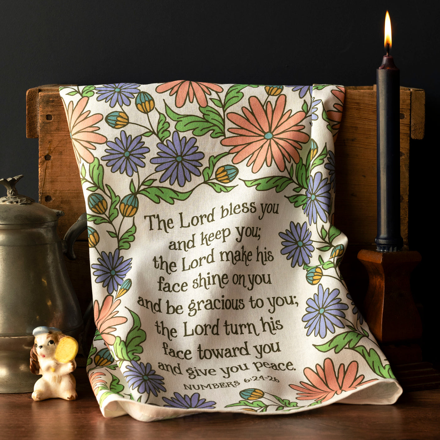 Google Blessing The Blessing Scripture Tea Towel - Full Color NIV - Wild Flower ...